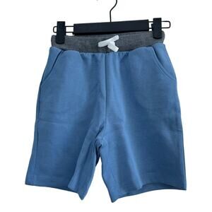 NWOT 2 Pack Boys Gym Athletic Sweat Shorts Blue Black Medium 7/8
